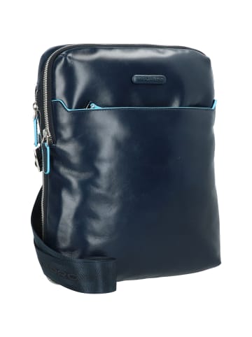 Piquadro Brief Umhängetasche Leder 26 cm in night blue