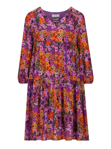 Rich & Royal Kleid mit Blumenmuser in violett