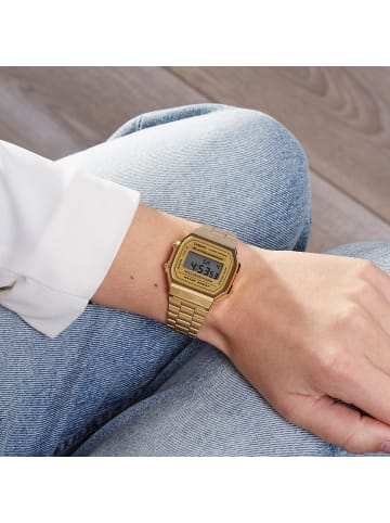 Casio digital bracelet watch in gold 2025