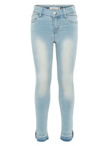 name it Mädchen Cropped Skinny Fit Jeanshose in Blau