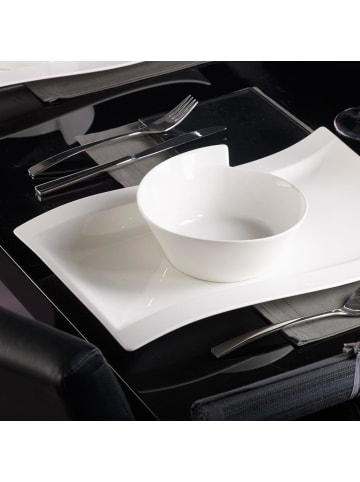 Villeroy & Boch 4er Set Gourmetteller NewWave 33 x 24 cm in weiß