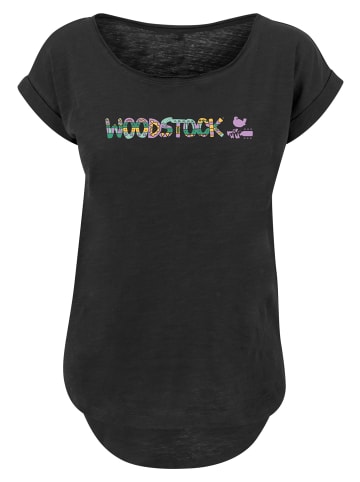 F4NT4STIC Long Cut T-Shirt Woodstock Aztec Logo in schwarz