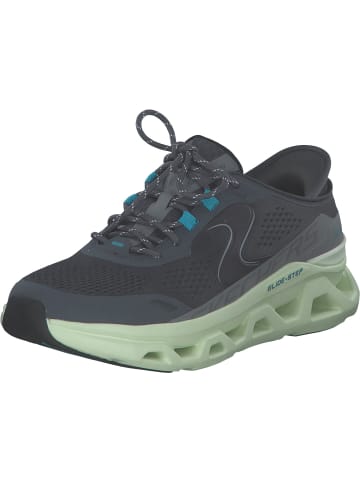 Skechers Slipper in Charcoal Hotmelt/Mesh/Lime Tri