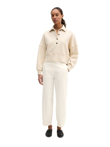 Marc O'Polo Polo-Sweatshirt oversize in Linen Beige