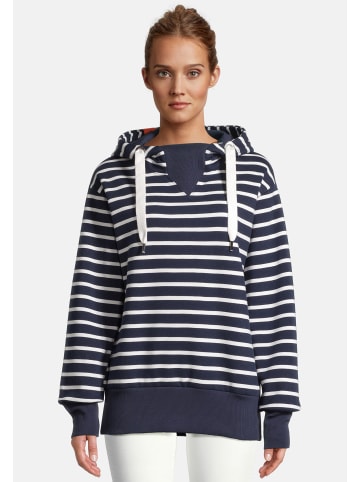 Salzhaut Hoodie Ölge in Navy Offwhite