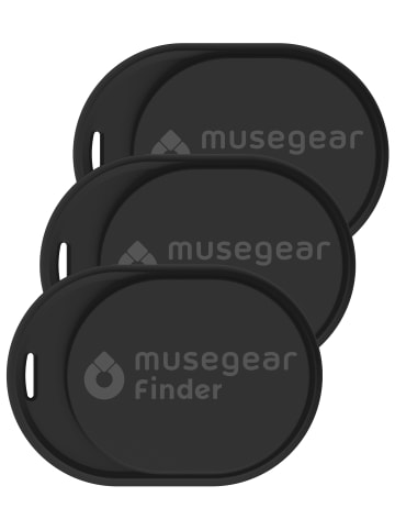 musegear Bluetooth-Schlüsselfinder "Finder mini" in schwarz - 3er Pack