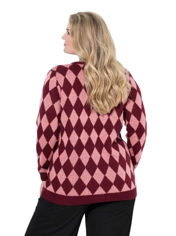 MIAMODA Pullover in dunkel weinrot