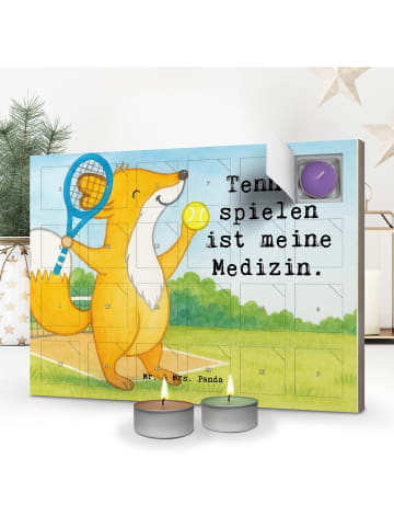 Mr. & Mrs. Panda Duftkerzen Adventskalender Fuchs Tennis spielen... in Weiß