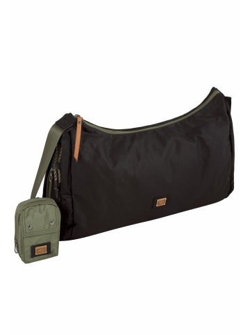 Camel Active Handtasche Hobobag Laona aus Canvas in Schwarz