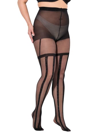 Ulla Popken Strumpfhose in schwarz