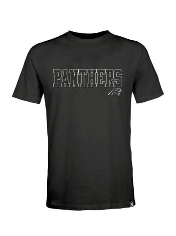 Recovered T-Shirt NFL Panthers Logo Core in Schwarz