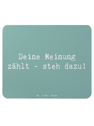 Mr. & Mrs. Panda Mouse Pad Spruch Mutig zu Meinungen mit Spruch in Meeresbrise