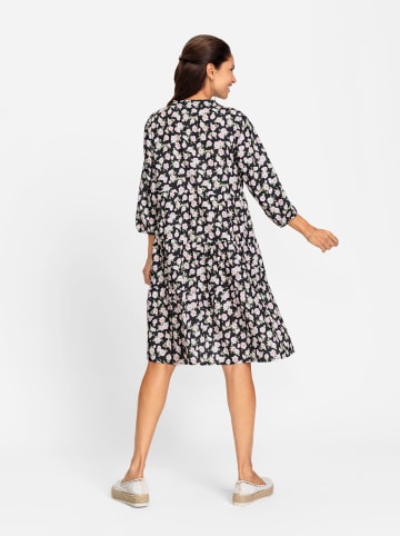 WITT WEIDEN Blumenkleid in schwarz-weiß-gemustert