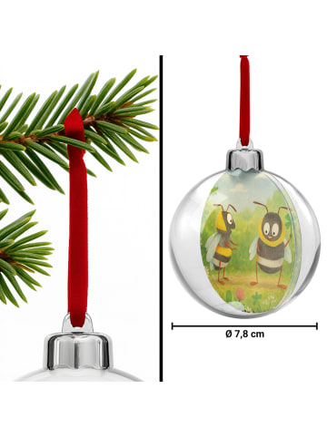 Mr. & Mrs. Panda christbaumkugel Hummeln Kleeblatt Design ohne S... in Weiß