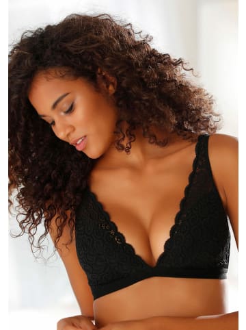 PETITE FLEUR Bralette-BH in puder+schwarz