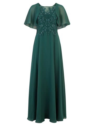 Vera Mont Abendkleid mit Stickerei in Dark Emerald