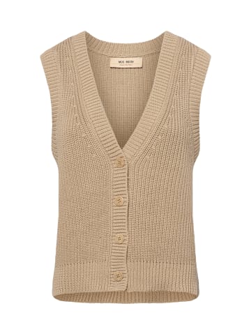 Mos Mosh Weste MMKirby in taupe - 0001