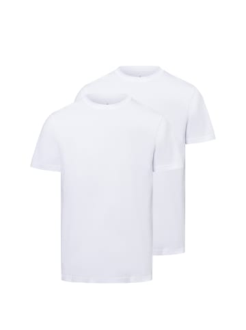 Ragman Herren T-Shirts im 2er-Pack in weiß