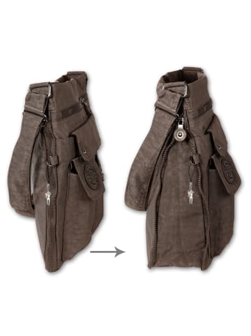 Bag Street Umhängetasche Nylon braun ca. 31cm