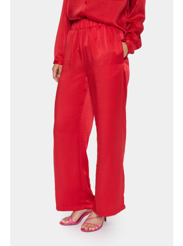 SAINT TROPEZ Casual Hose DinneSZ Lockere Passform in Crimson
