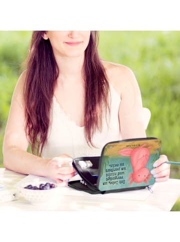 Mr. & Mrs. Panda Stifte Etui Axolotl Niedlich Design mit Spruch in Weiß