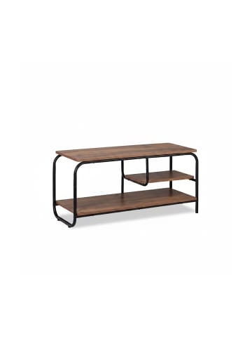 relaxdays TV Schrank in Braun/Schwarz - (B)90 x (H)43 x (T)35 cm