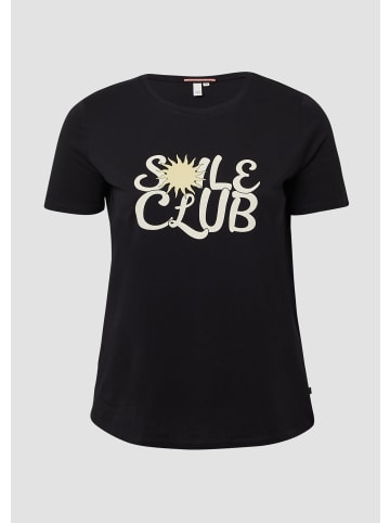 QS T-Shirt in 99D1_schwarz