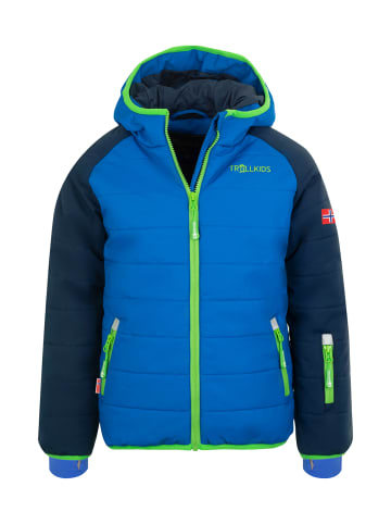 Trollkids Skijacke "Hafjell PRO" in Marineblau / Mittelblau / Grün