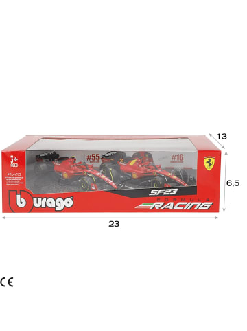 Bburago Modellauto - Ferrari S-24 2er-Set Maßstab 1:43 in mehrfarbig