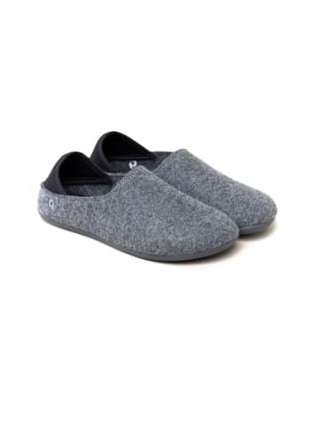 Gottstein Hausschuh Wool Slip-On in grey/charcoal