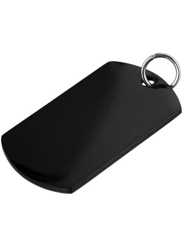 Adeliás Unisex Anhänger aus Edelstahl in schwarz