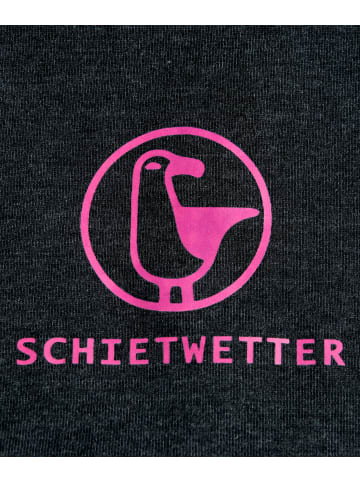 SCHIETWETTER Beanie mit Print Möwe in anthra/neon magenta