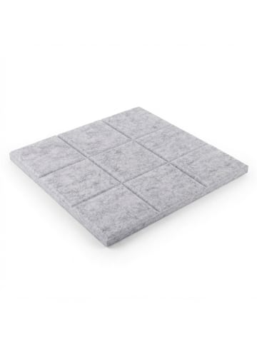 12 x Filzpinnwand in Grau - (B)30 x (H)30 x (T)0,9 cm