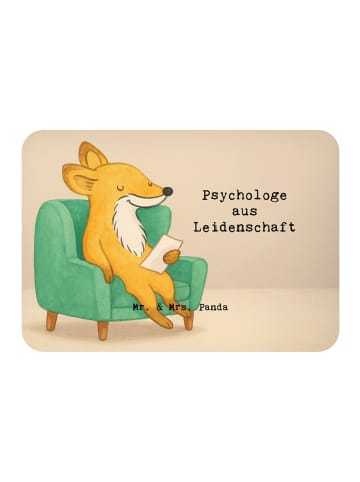 Mr. & Mrs. Panda Magnet Psychologe Leidenschaft Design mit Spruch in Weiß