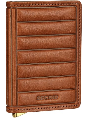 Secrid Geldbörse Premium Slimwallet Emboss Lines in Cognac