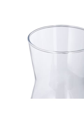 relaxdays Blumenvase in Transparent - (H)20 x Ø10,5 cm