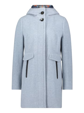 Gil Bret Wolljacke mit Kapuze in Bright Blue Melange