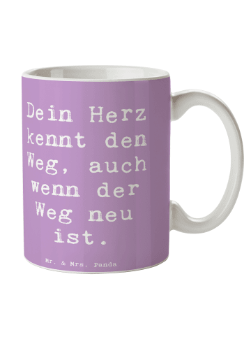 Mr. & Mrs. Panda Teepott Spruch Trennung von den Eltern mit Spruch in Lavendeltraum