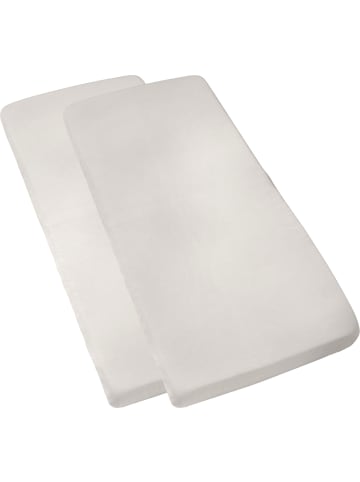 REDBEST Single-Jersey Kinder-Spannbettlaken 2er-Pack San Francisco in silber