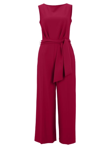Betty Barclay Jumpsuit mit Eingrifftaschen in Beet Red