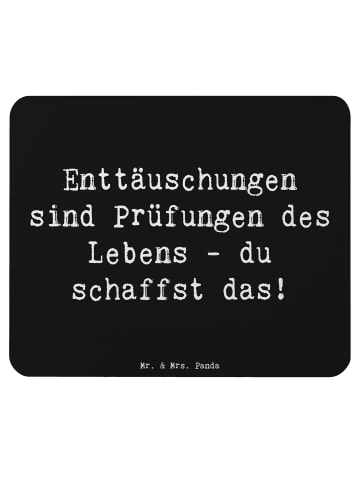 Mr. & Mrs. Panda Mouse Pad Spruch Mit Enttäuschungen umgehen mit... in Schwarz