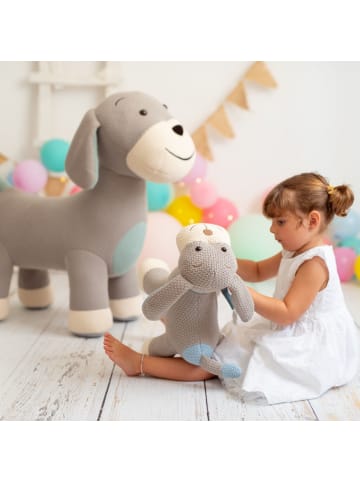 Crochetts 2er-Set Cocker-Spaniel in Grau – (B)80 x (H)80 x (T)38 cm