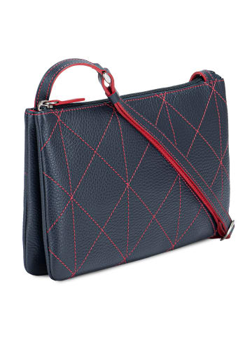 MYWALIT Umhängetasche Leder 25 cm blue