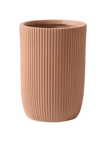 Beliani Outdoor Blumentopf EANTIO in Braun - (W) 30 x (H) 49 x (L) 30 cm