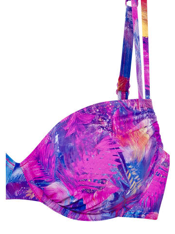 Venice Beach Bügel-Bikini-Top in lila print