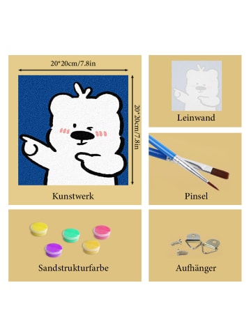 ARTNANAS Exlusive 3D-Strukturmalerei Set -Bärenstark