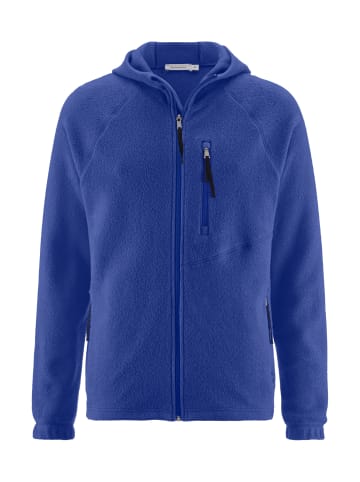 Hessnatur Fleece Jacke in ultramarine