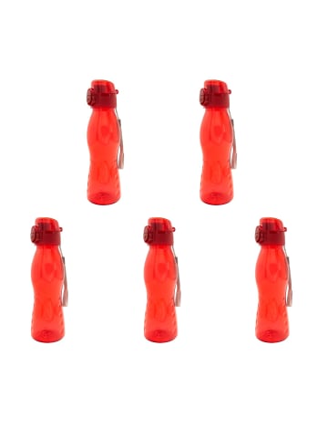 Steuber 5er-Set: Trinkflasche in rot