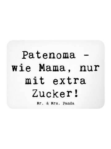 Mr. & Mrs. Panda Kühlschrankmagnet Spruch Patenoma Liebe mit Spruch in Weiß