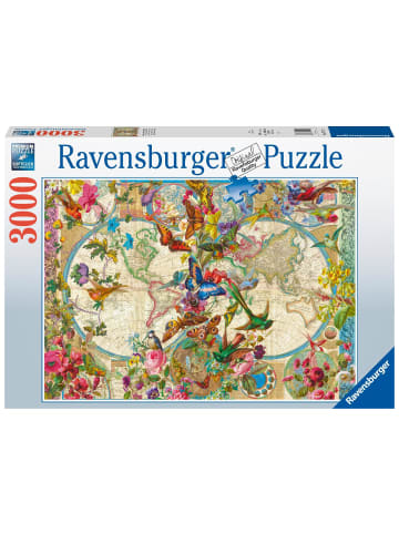Ravensburger Ravensburger Puzzle 17117 Weltkarte mit Schmetterlingen 3000 Teile Puzzle